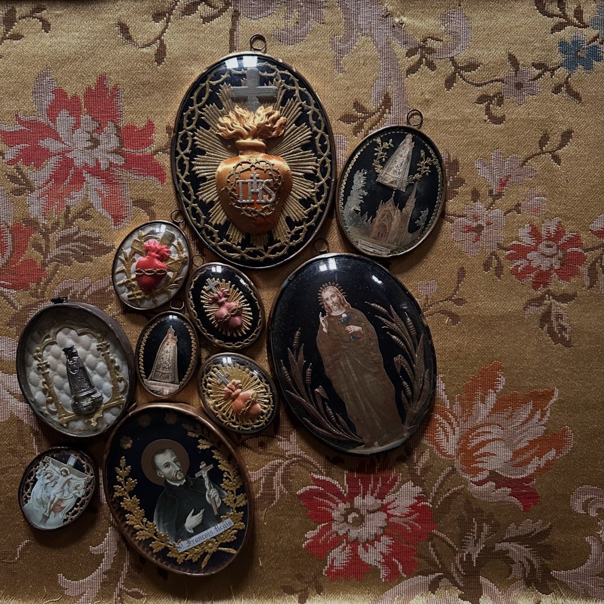 Series Of 10 19th Century Reliquary Exvotos-photo-3