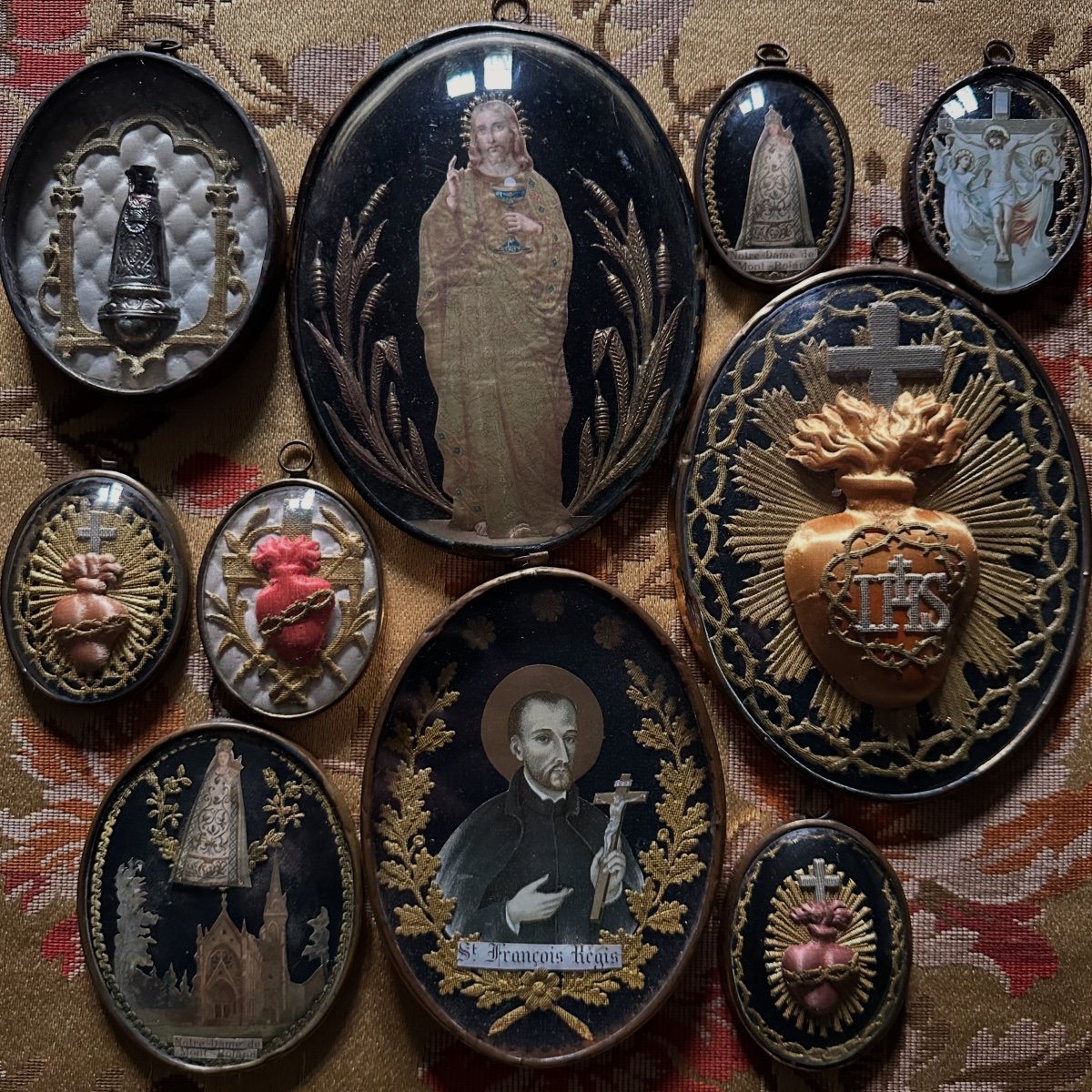 Series Of 10 19th Century Reliquary Exvotos-photo-4