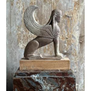 Sphinx Of Naxos/plaster Casting/20th Century