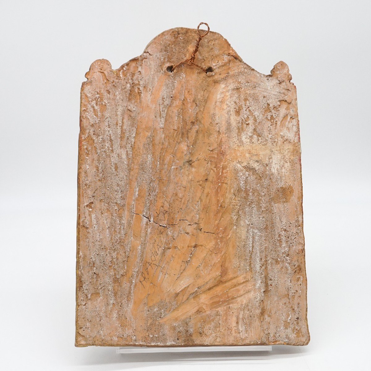 Terracotta Plaque With Bas-relief Depicting Mary Magdalene-photo-2