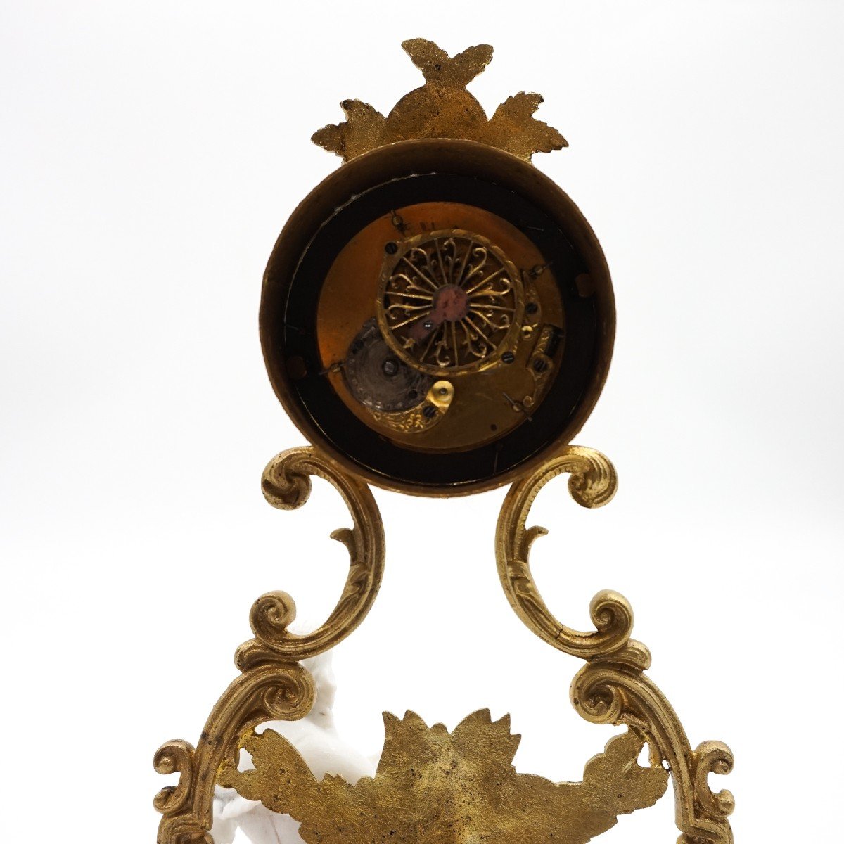 Dresser Clock In Bisque Porcelain And Gilded Bronze – 1938-photo-5