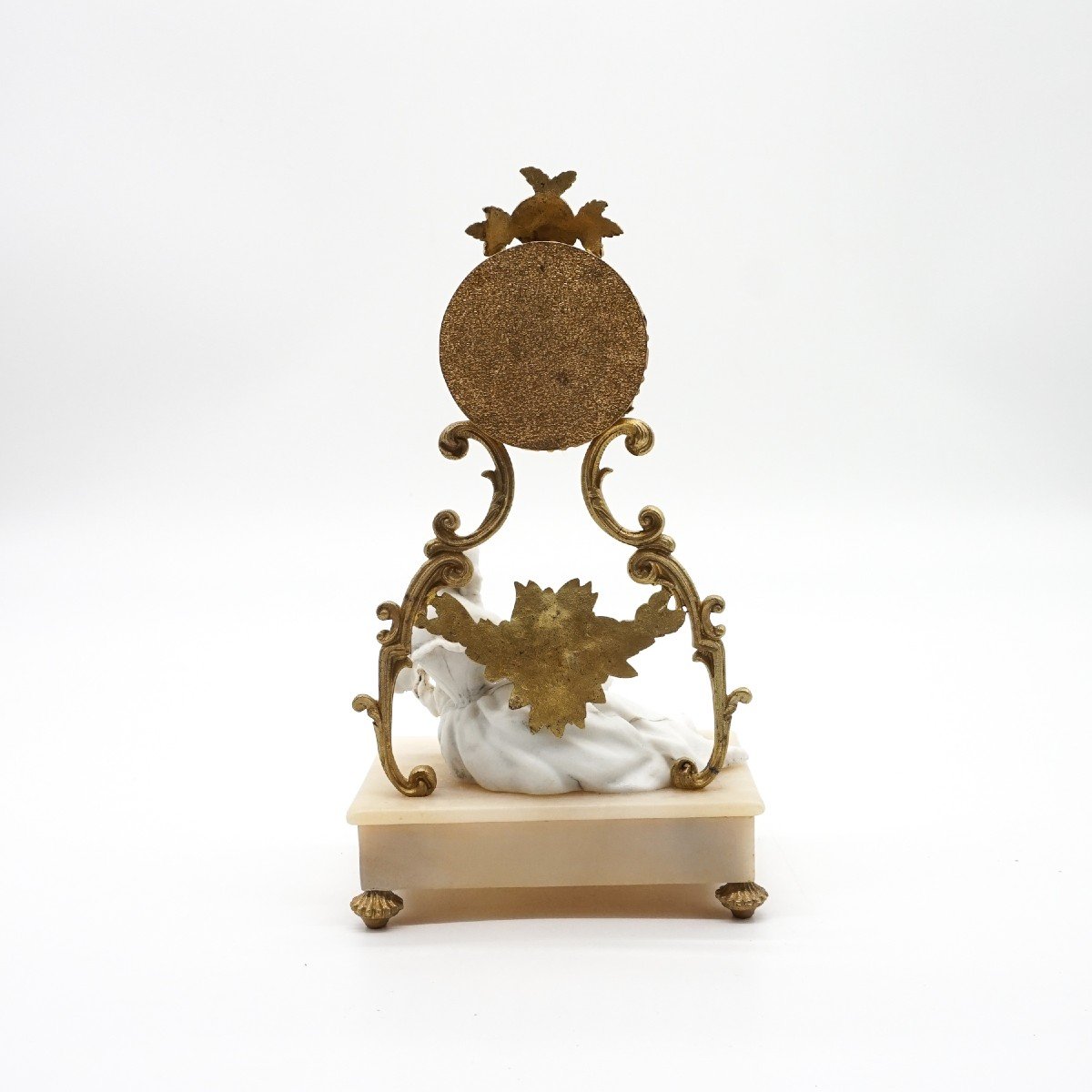 Dresser Clock In Bisque Porcelain And Gilded Bronze – 1938-photo-8