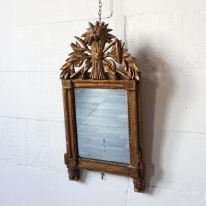 Miroir De Mariée En Bois Doré, époque Empire