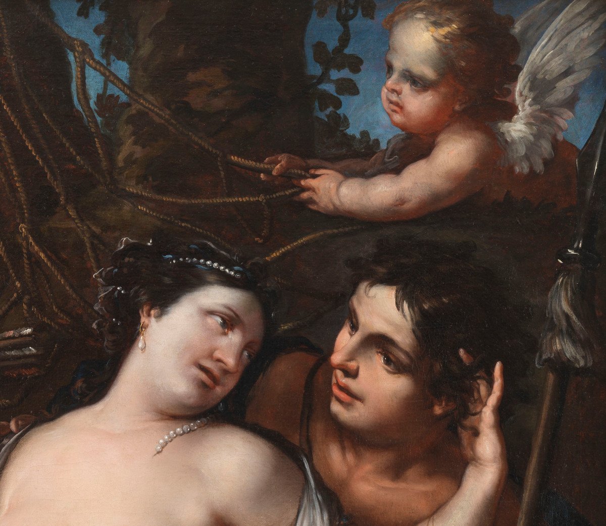 Venus And Adonis – Attributed To Antonio Bellucci (1654 – 1726)-photo-1