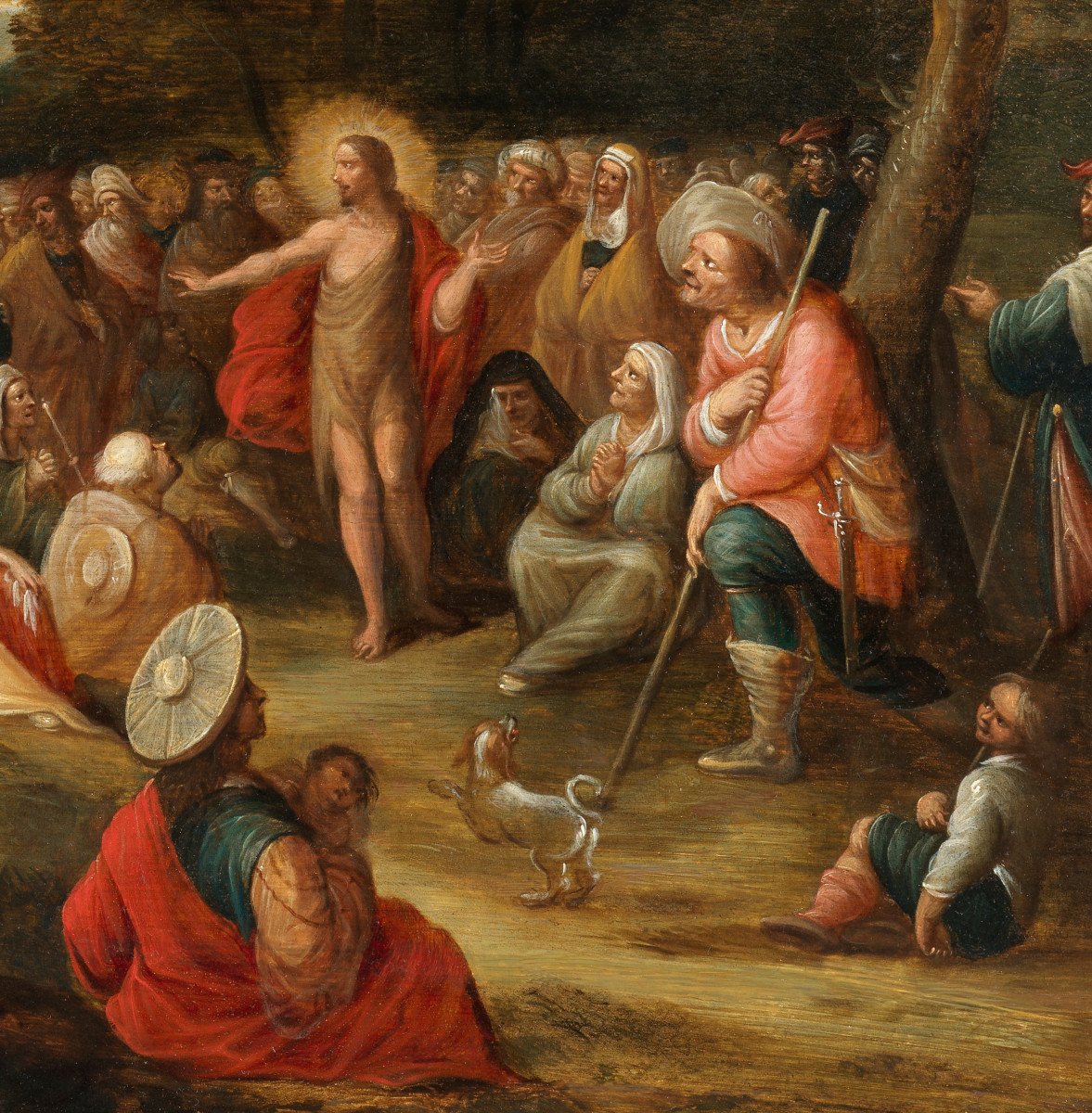 The Preaching Of Saint John The Baptist – Workshop Of Frans II Francken (1581 – 1641)-photo-3