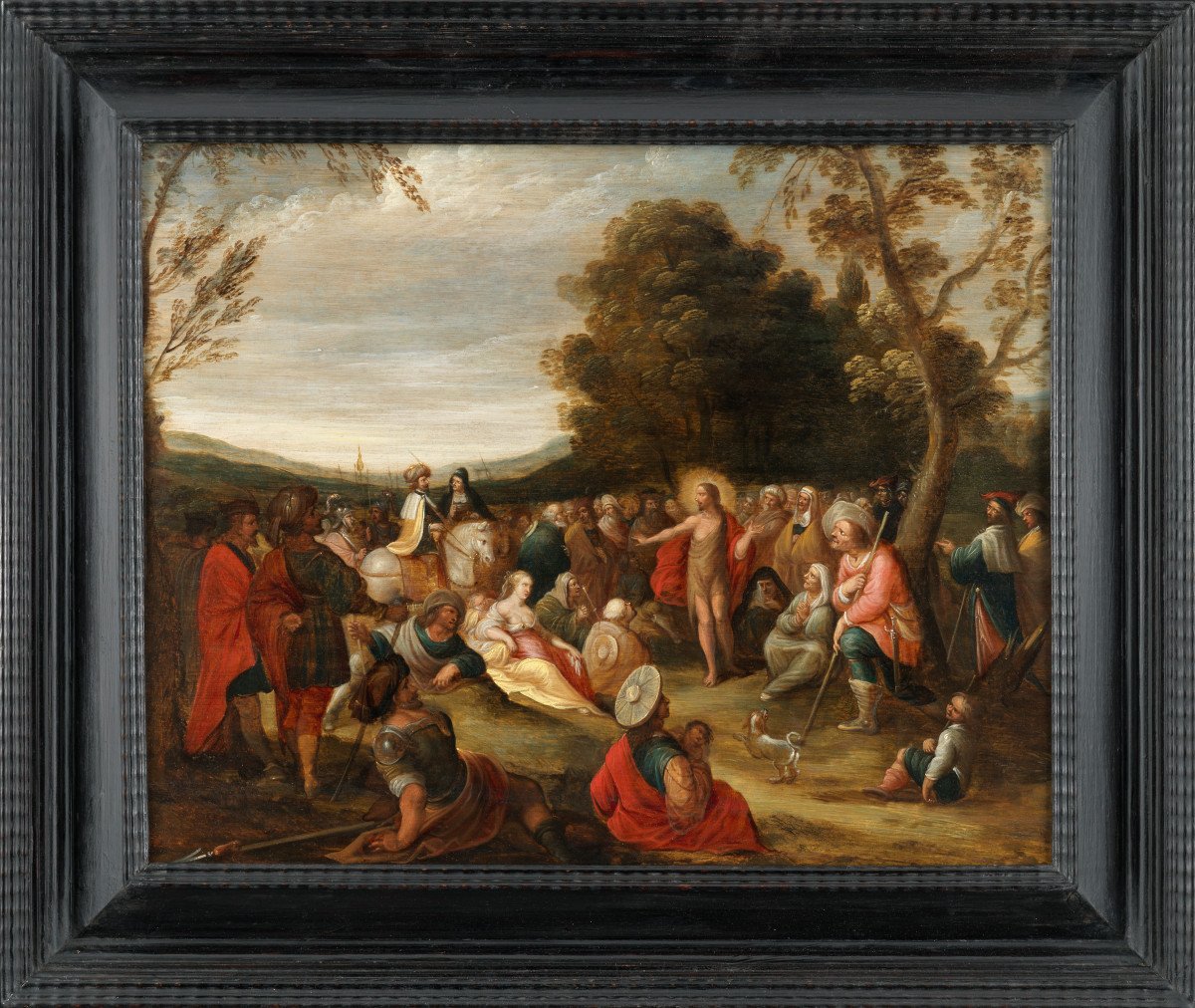 The Preaching Of Saint John The Baptist – Workshop Of Frans II Francken (1581 – 1641)