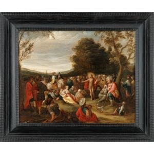 The Preaching Of Saint John The Baptist – Workshop Of Frans II Francken (1581 – 1641)