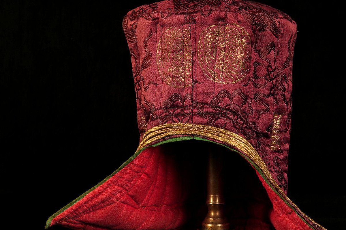 Old Ladakhi Top Hat, Buddhist Tipi Circa 1900-photo-2