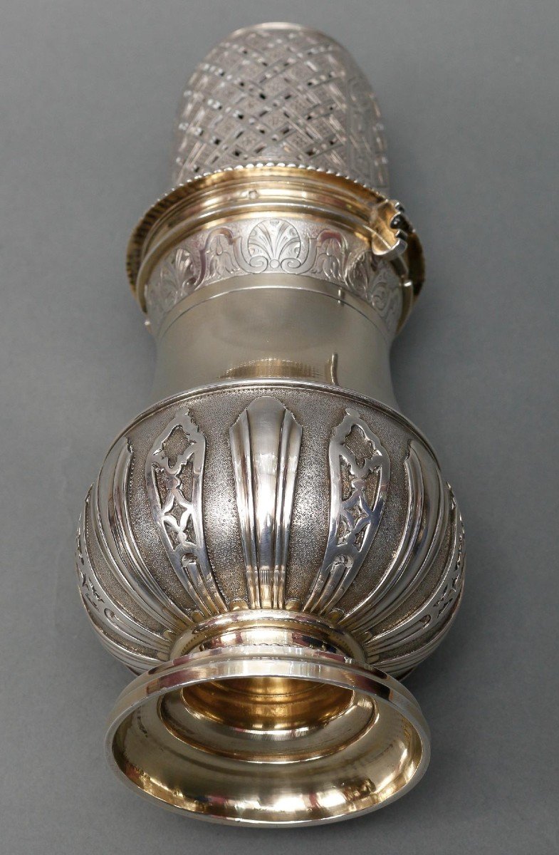 A.aucoc – Saupoudreuse En Argent Massif XIXe Circa 1880