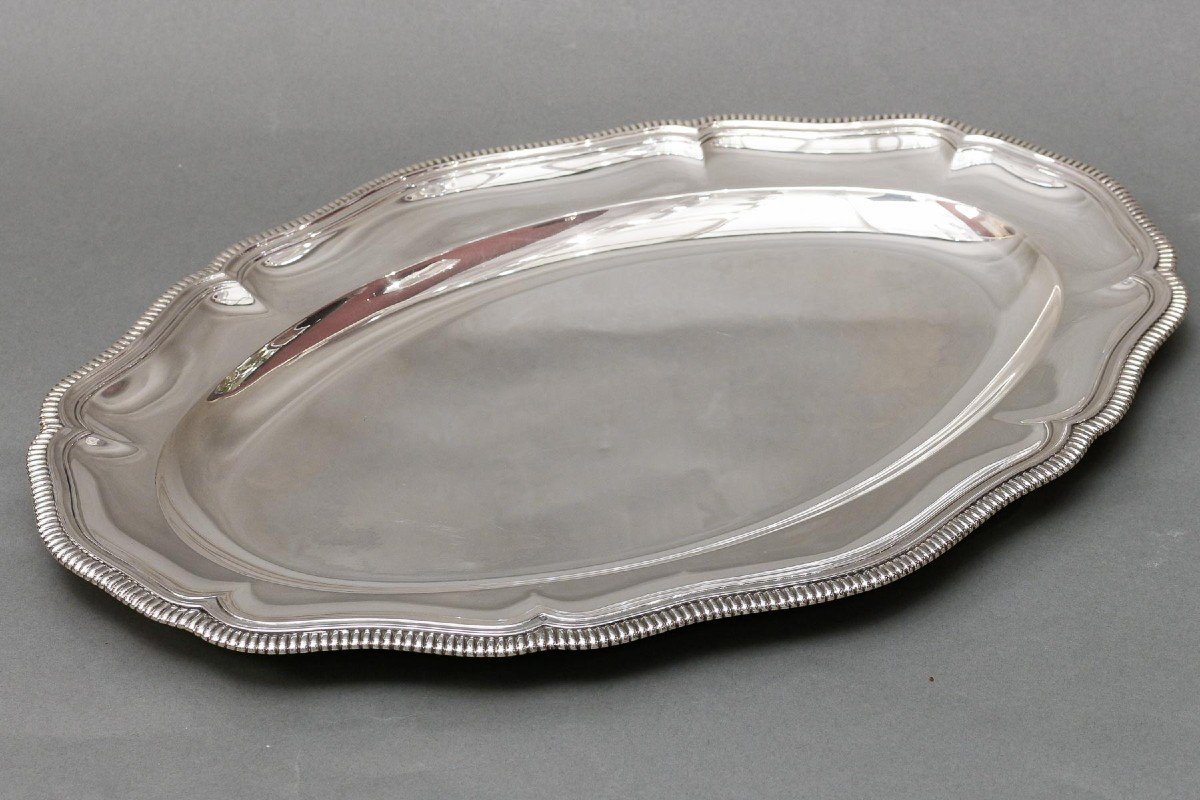 Boin Taburet – Large Dish In Sterling Silver – Early 20th Century