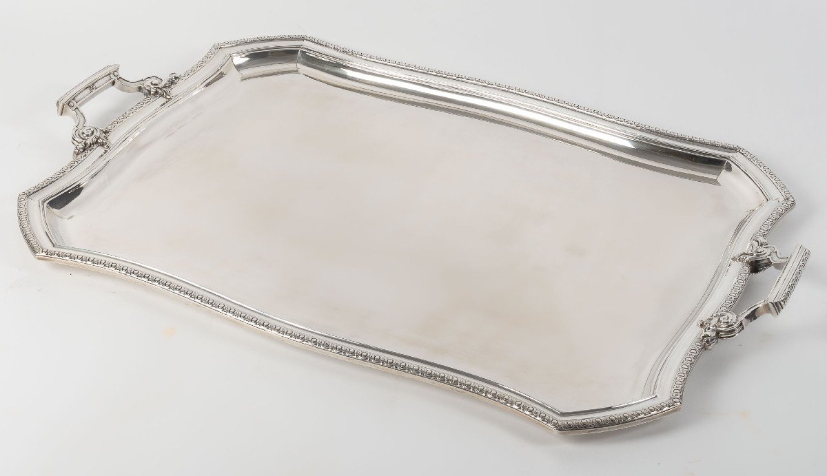 D. Roussel - Rectangular Sterling Silver Tray Circa 1880