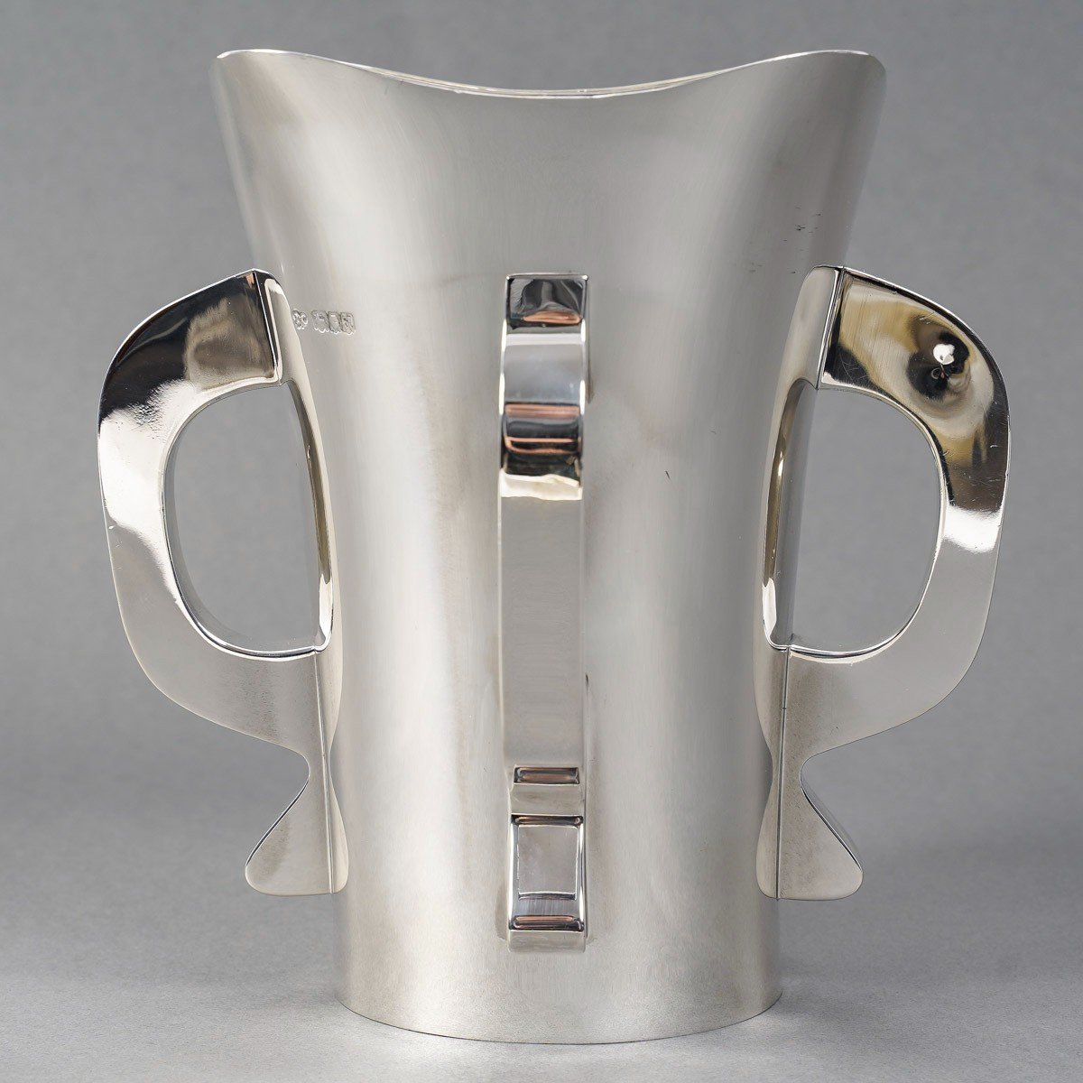 Goldsmith G & S. Ltd - Modernist Solid Silver Vase London 1916