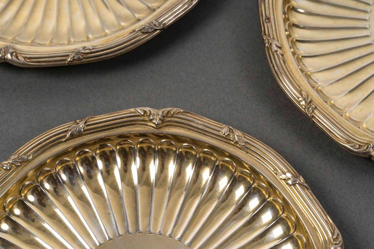 Bointaburet – Set Of Six 19th Century Silver-gilt Bottle Coasters-photo-3