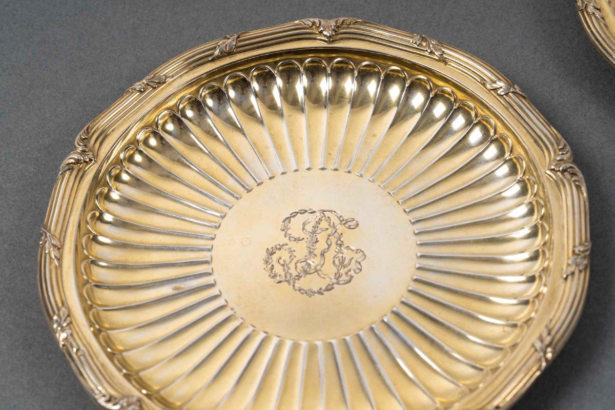 Bointaburet – Set Of Six 19th Century Silver-gilt Bottle Coasters-photo-6