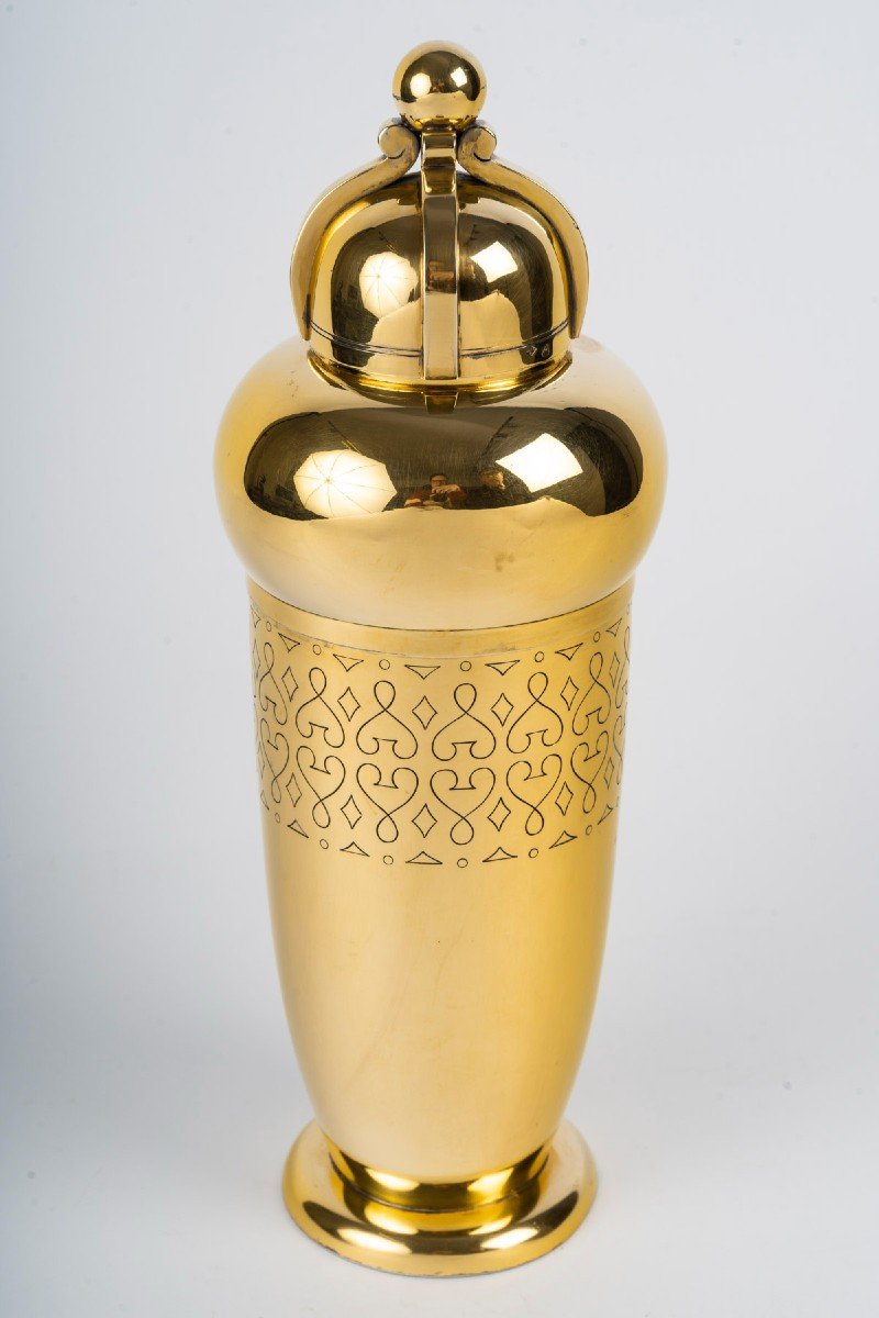   Tetard Frères - Shaker En Vermeil XXe Art Deco