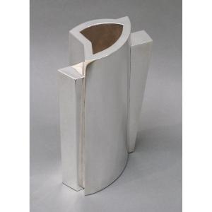 Goldsmith Garrido - Constructivist Silver Vase - Circa 2004
