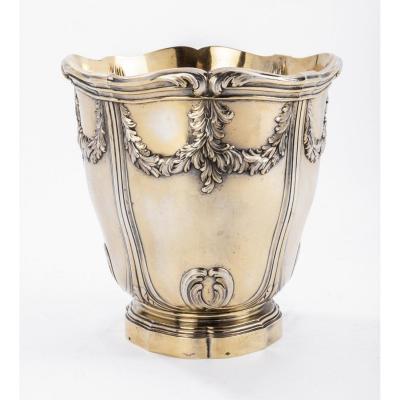 Goldsmith Risler & Carre - Cooler In Sterling Silver Vermeillé Nineteenth