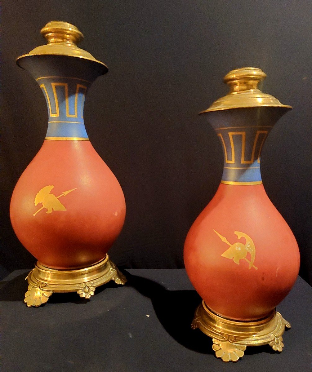 Pair Of Electrified Oil Lamps-photo-5