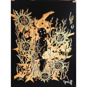 Printed Tapestry By Grekoff (1914-1985)