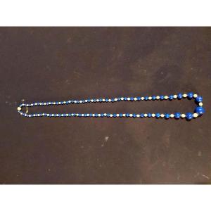 Collier Perles Et Lapis Lazuli