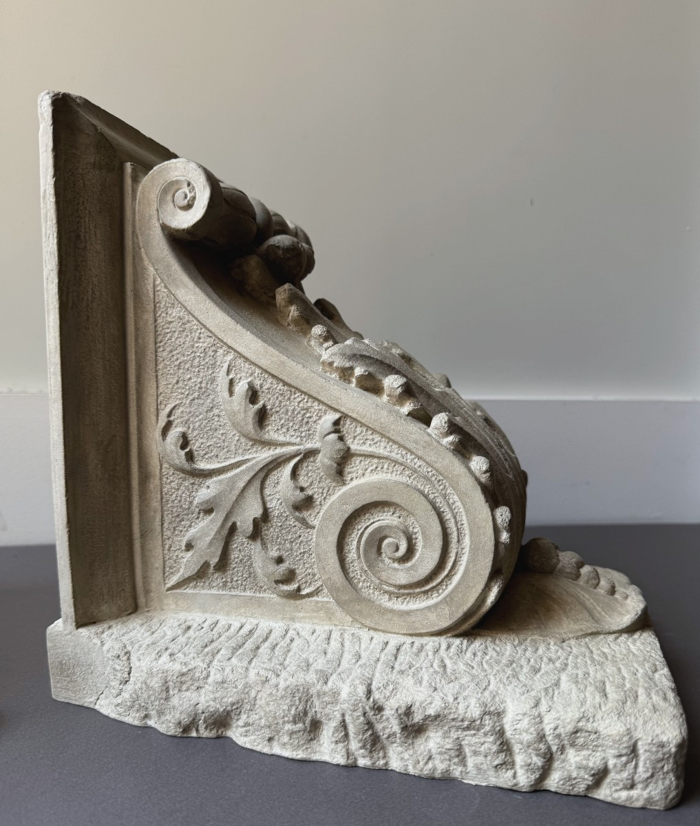 Pair Of Plaster And Resin Wall Consoles-photo-2