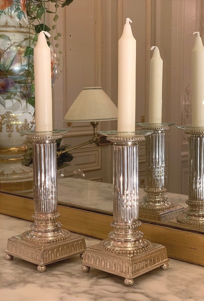 Pair Of Louis XVI Period (18th Century) Candlesticks