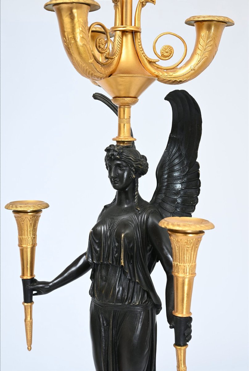 Pair Of Empire Style Candelabras -photo-1