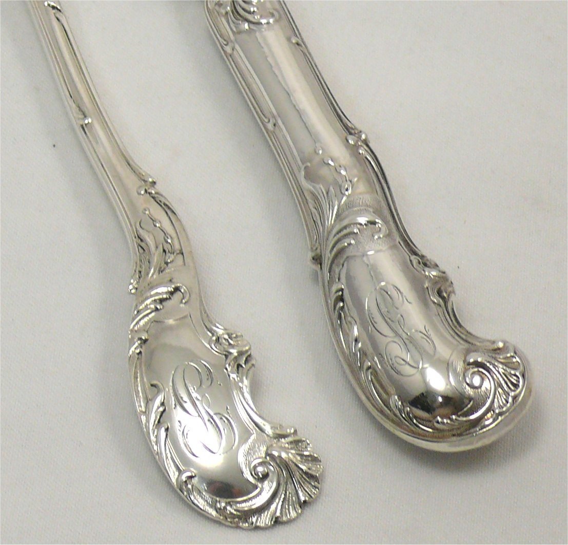 Minerva Silver Cutlery Set Of 84 Pieces, Louis XV Style, Armand Frénais, Knives, Boxes.-photo-3