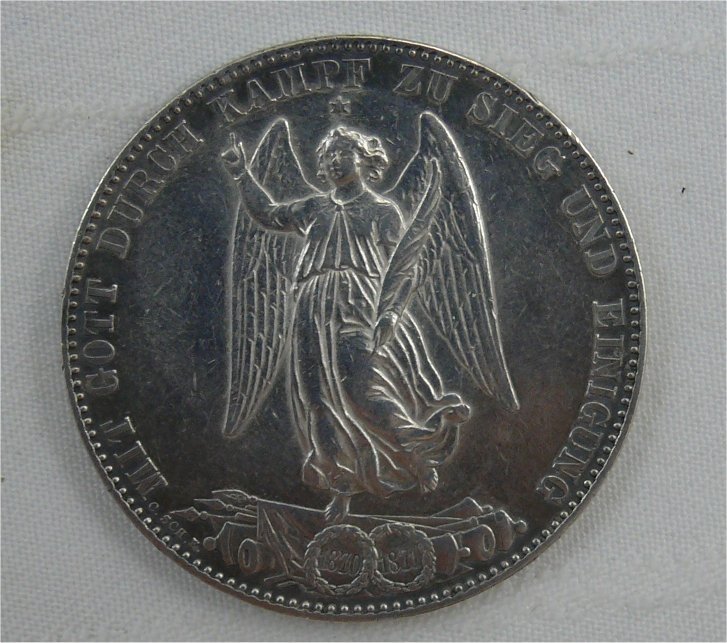 Ein Pfund, Karl Koenig Von Wuerttemberg 1870/71, Thaler.-photo-2