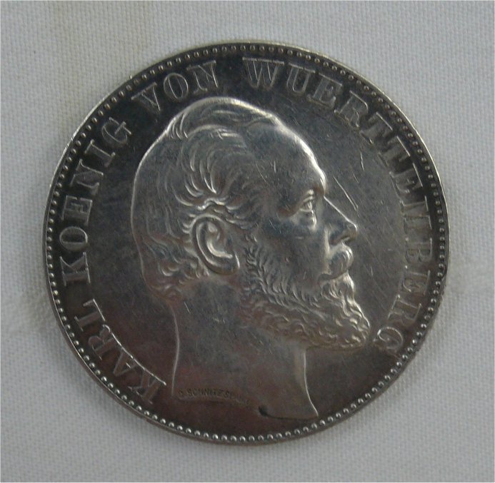 Ein Pfund, Karl Koenig Von Wuerttemberg 1870/71, Thaler.