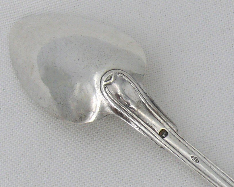 Puiforcat, 6 Dessert/dessert Spoons, Fillet Model, 18.5 Cm, Sterling Silver Minerva.-photo-2