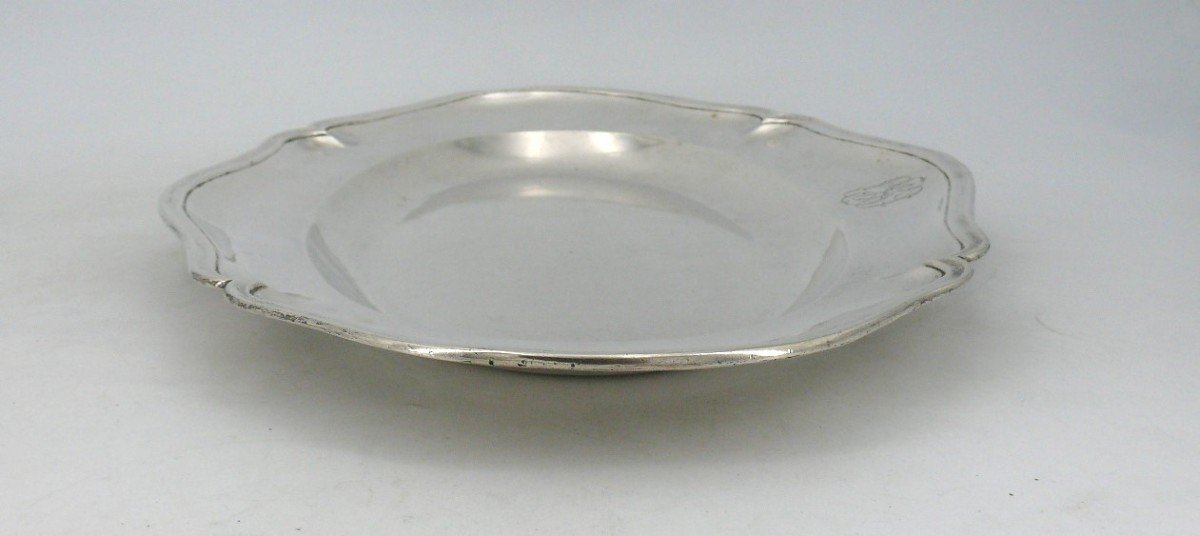 Oval Dish In 18th Century Sterling Silver, Antonio Magro, Spain, Madrid 1770, 1096 G.-photo-2