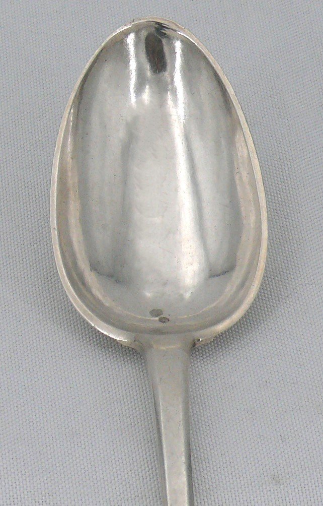 18th Century Sterling Silver Stew Spoon, Uniplat, Agen, Jacques Charpantier.-photo-6