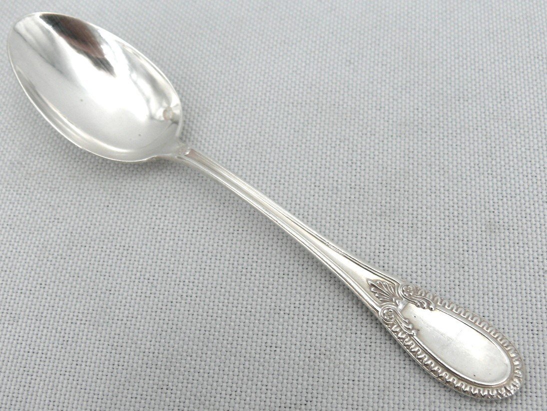 Hénin, 12 Moka/coffee Spoons In Sterling Silver Minerva, Empire Style, Very Good Condition.-photo-2