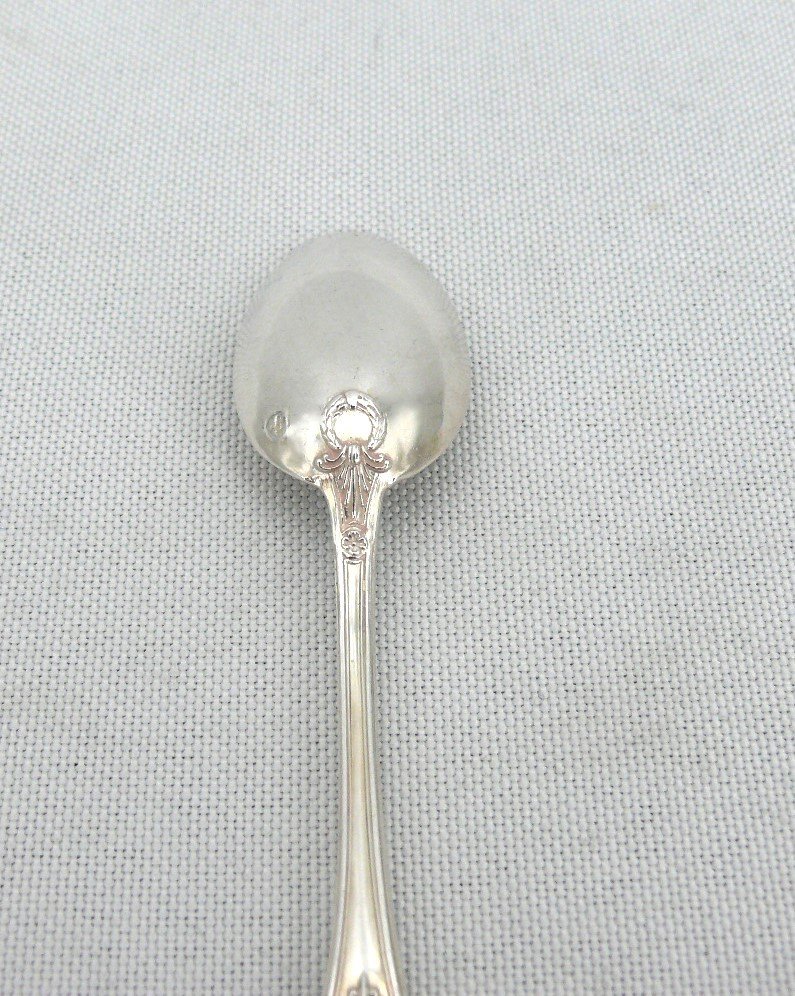 Hénin, 12 Moka/coffee Spoons In Sterling Silver Minerva, Empire Style, Very Good Condition.-photo-4