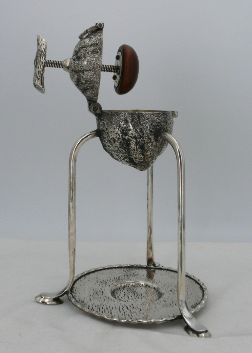 Hukin & Heat, Spectacular Lemon Press In Silver Metal, In Excellent Condition, 19th Century.-photo-3