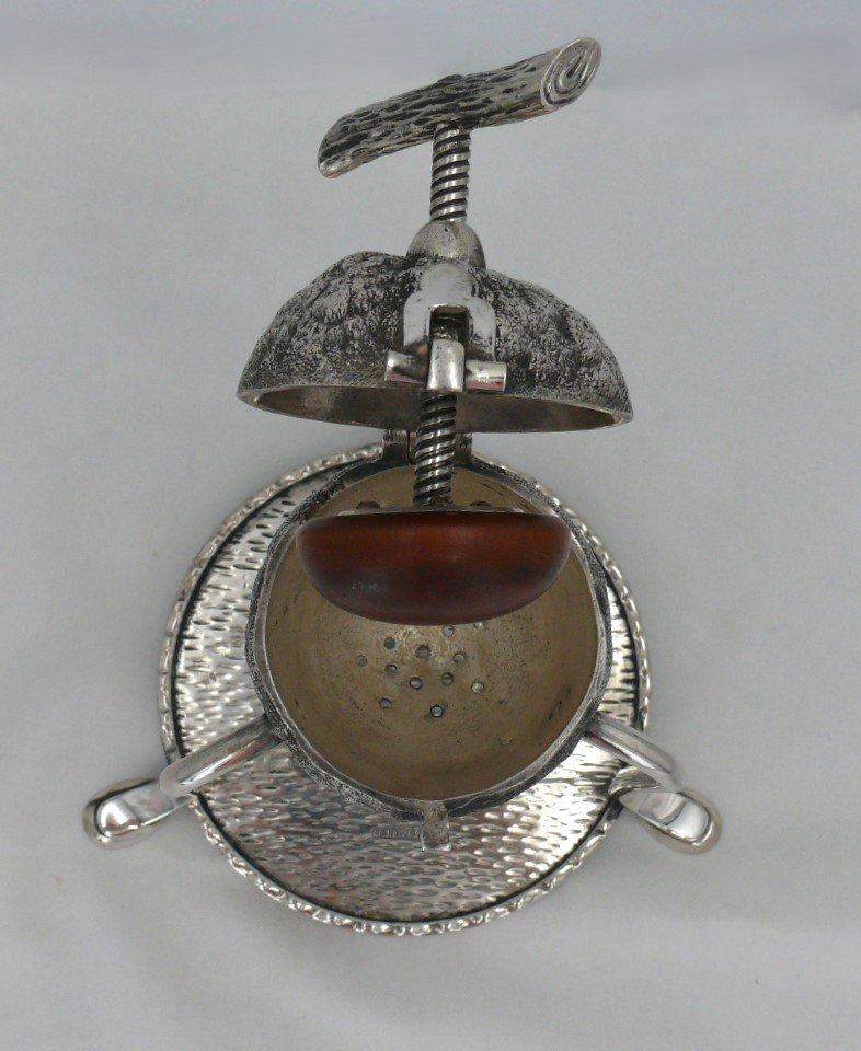 Hukin & Heat, Spectacular Lemon Press In Silver Metal, In Excellent Condition, 19th Century.-photo-4