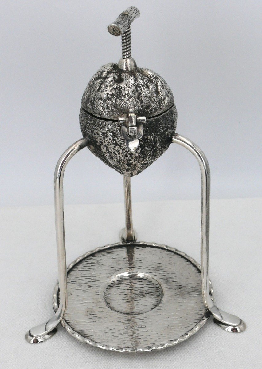 Hukin & Heat, Spectacular Lemon Press In Silver Metal, In Excellent Condition, 19th Century.-photo-1