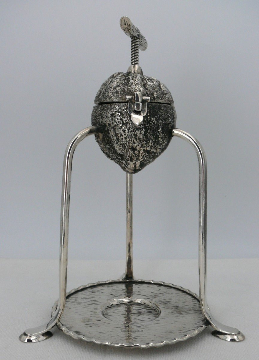 Hukin & Heat, Spectacular Lemon Press In Silver Metal, In Excellent Condition, 19th Century.-photo-3