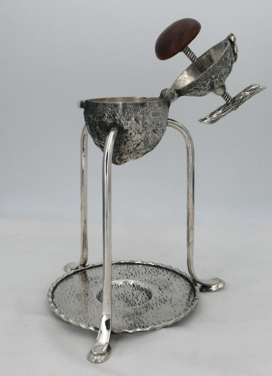 Hukin & Heat, Spectacular Lemon Press In Silver Metal, In Excellent Condition, 19th Century.-photo-5