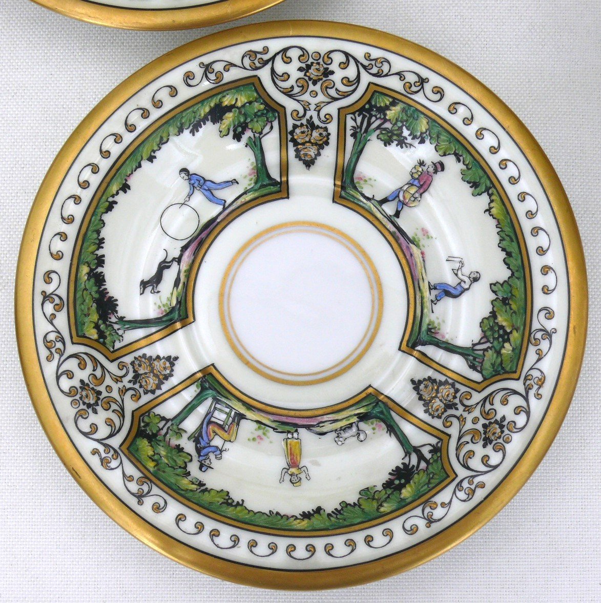 Raynaud Limoges, Walk At The Palais Royal, Luncheon For Two, Excellent Condition.-photo-4