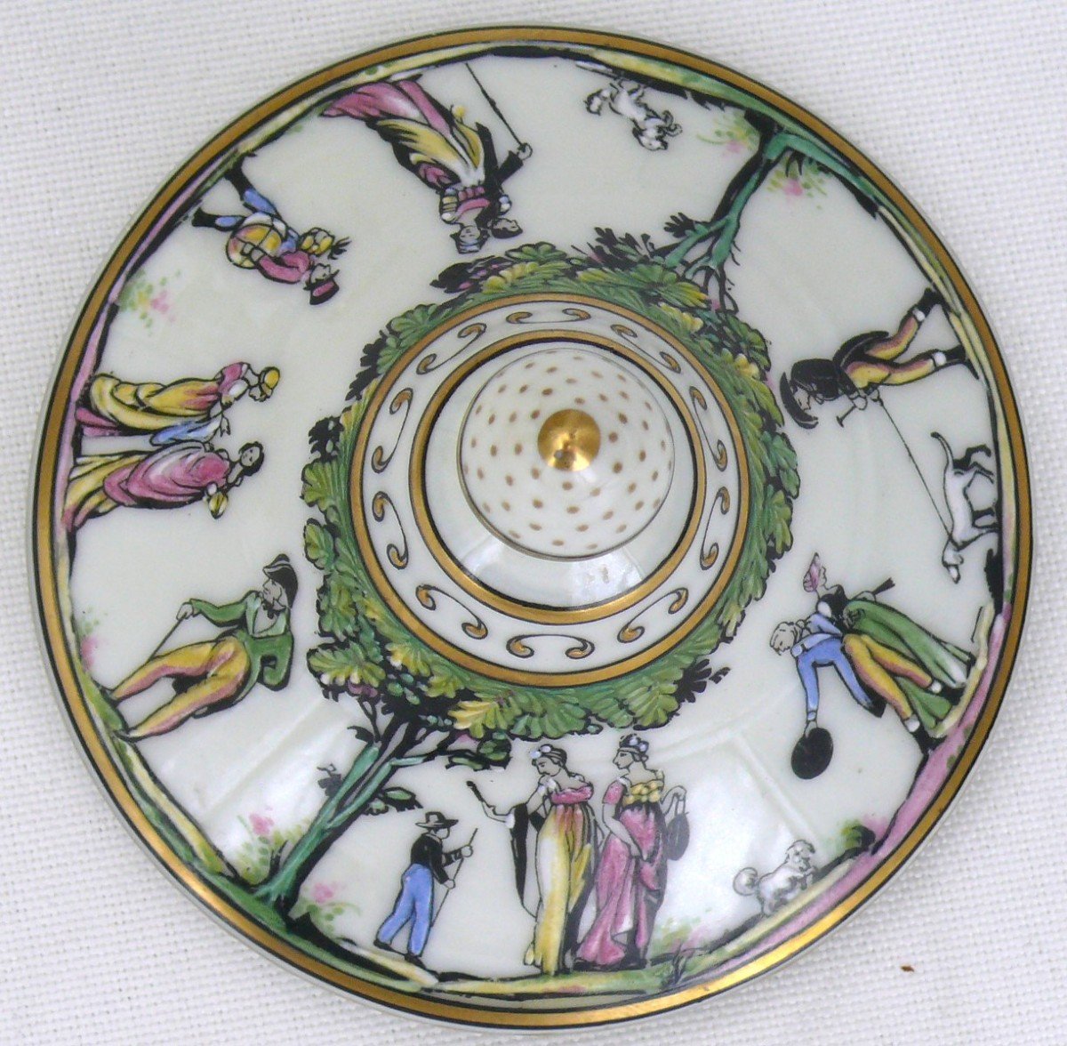 Raynaud Limoges, Walk At The Palais Royal, Luncheon For Two, Excellent Condition.-photo-6