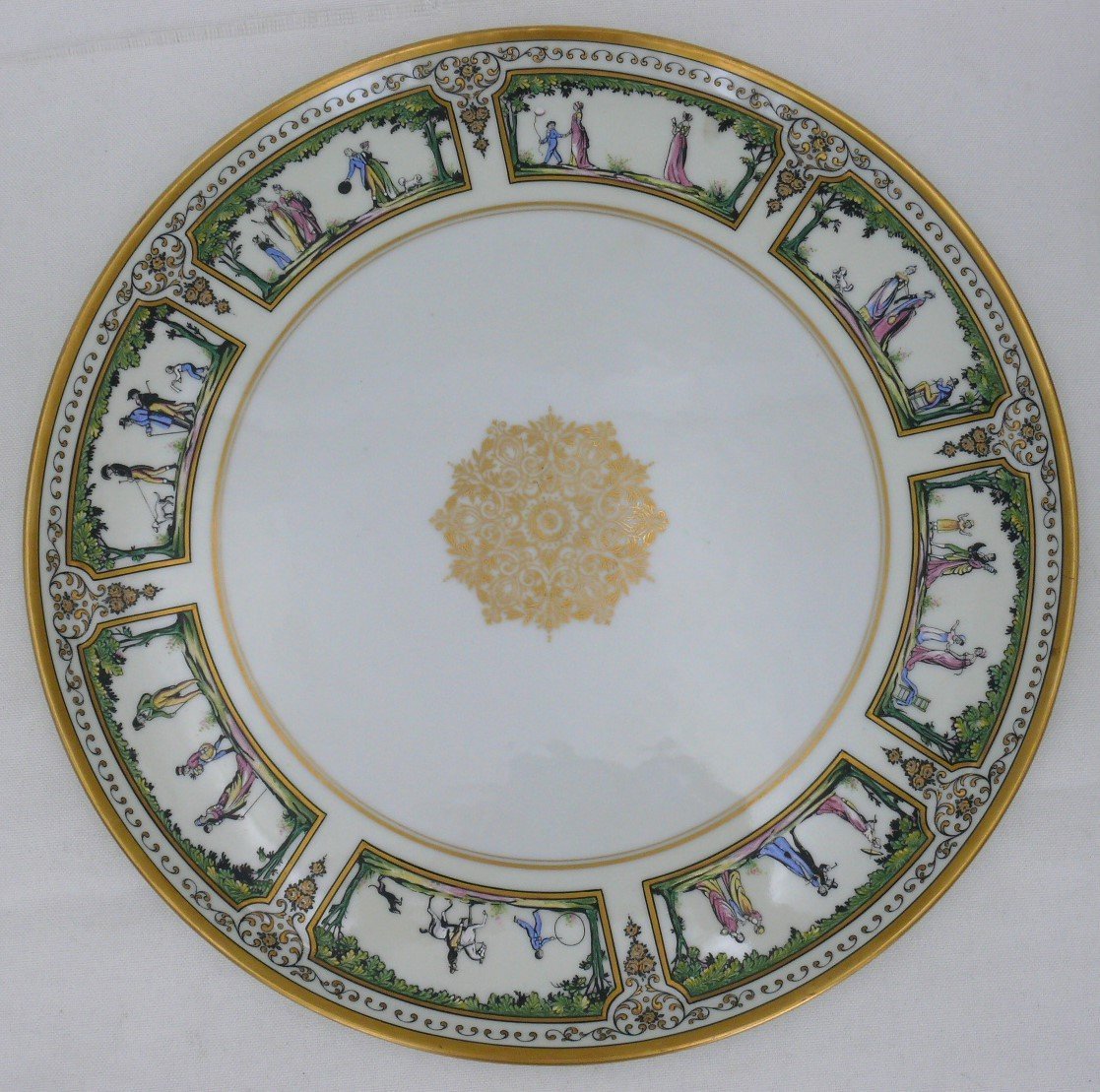 Raynaud Limoges, Walk At The Palais Royal, Luncheon For Two, Excellent Condition.-photo-7