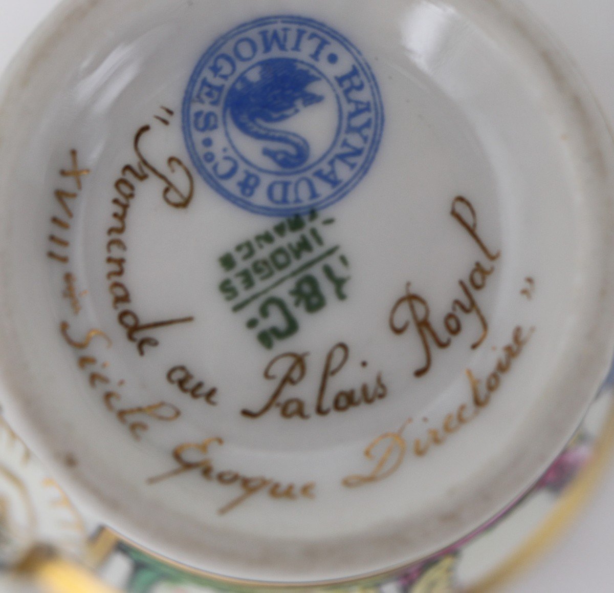 Raynaud Limoges, Walk At The Palais Royal, Luncheon For Two, Excellent Condition.-photo-8