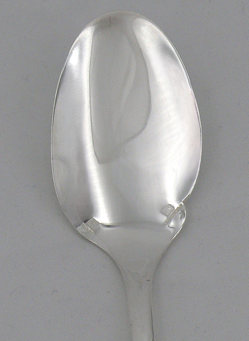 Christofle, 12 Individual Silver Plated Sauce Spoons, Excellent Condition.-photo-3