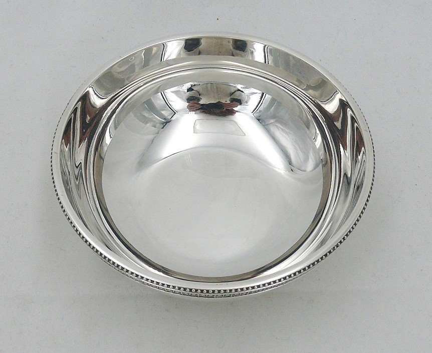 Christofle Malmaison Model, Very Beautiful Set Of 6 Finger Bowls, Silver Metal, Excellent Condition.-photo-3