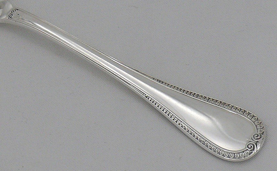 Christofle Malmaison Model, 12 Tea, Coffee, Dessert Spoons, 13.5 Cm, Silver Metal.-photo-4