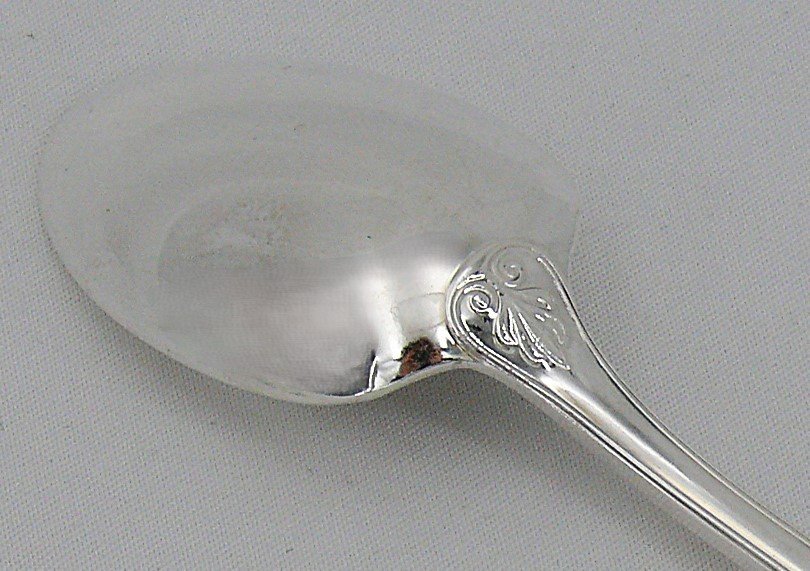 Christofle Malmaison Model, 12 Tea, Coffee, Dessert Spoons, 13.5 Cm, Silver Metal.-photo-1