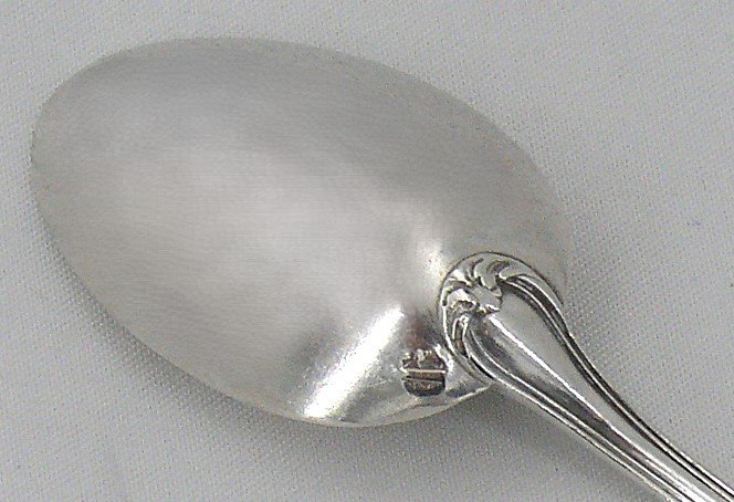 Puiforcat, 8 Coffee Spoons, Moka, Laurel Frieze Model, Solid Silver Minerva.-photo-4