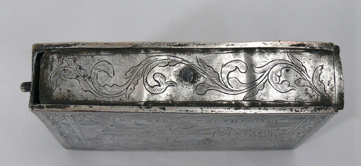 Solid Greek Silver Missal Box, Saint George And The Dragon, Late 19th/early 20th Century.-photo-3